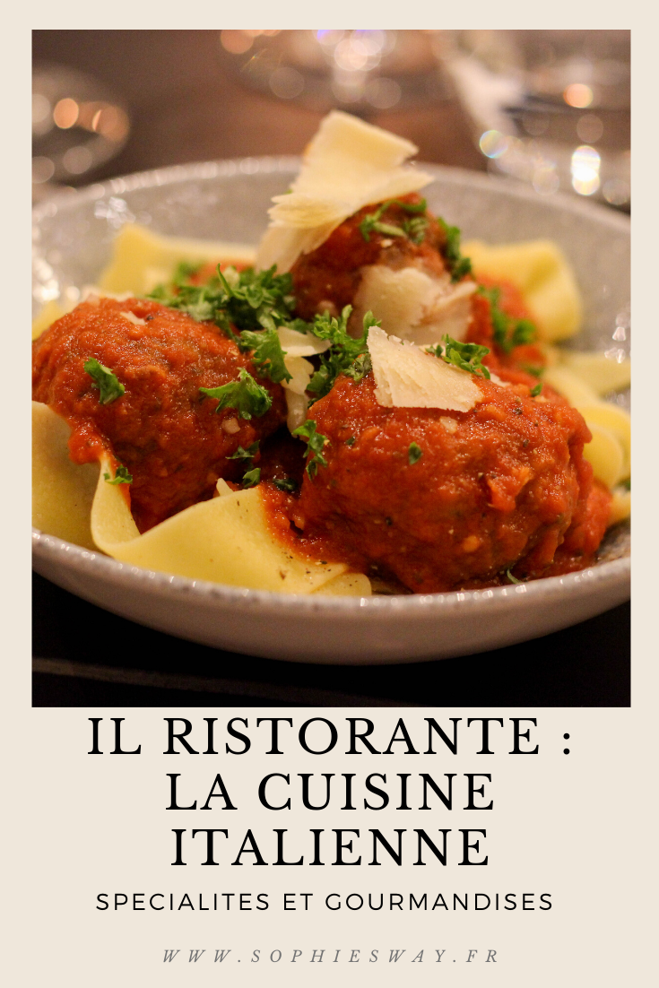 Il ristorante : cuisine italienne